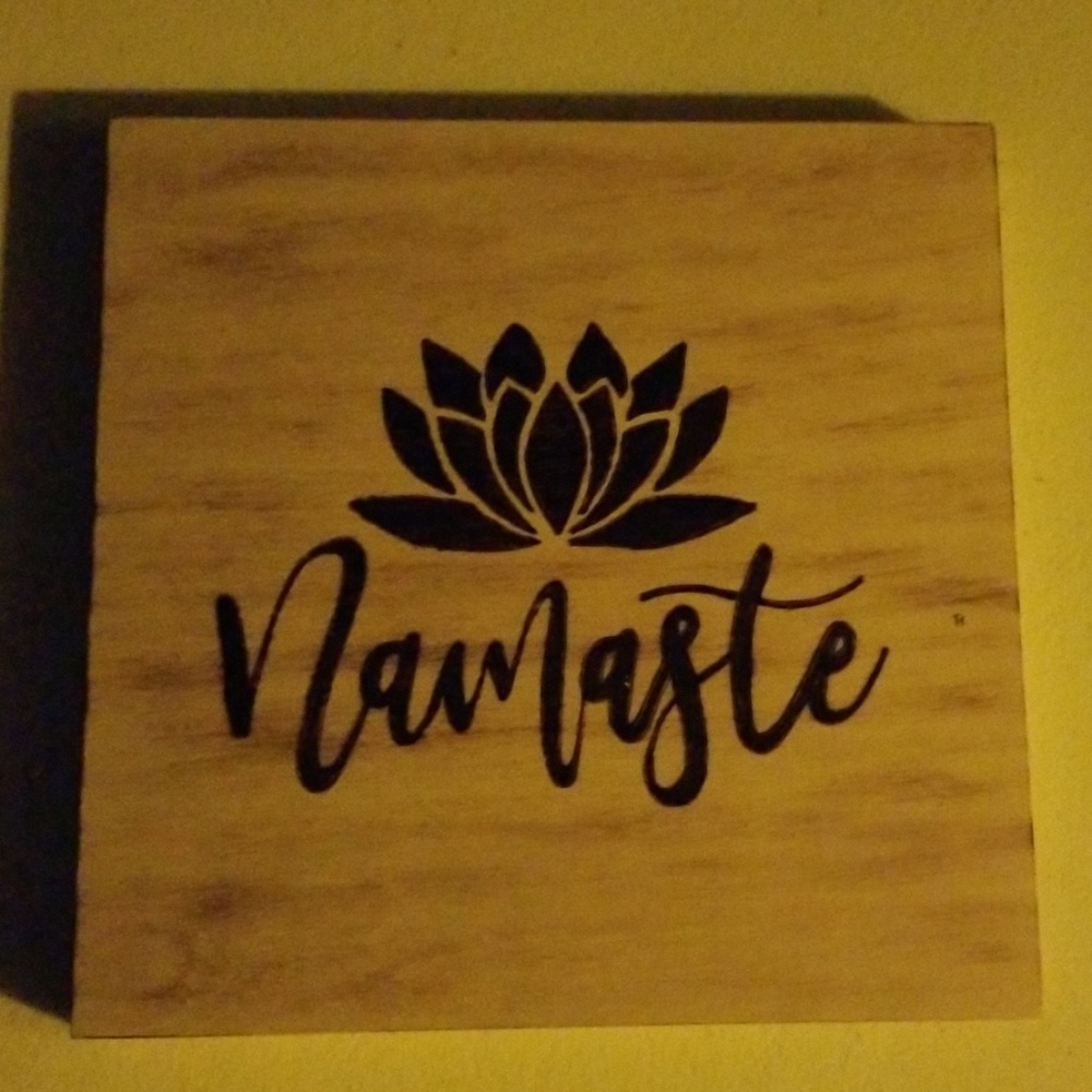 Woodburned plaque